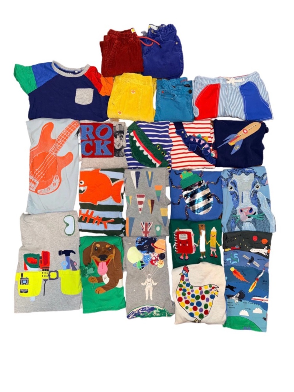LOT 21 items tops bottoms ALL Boden 9-10 yr boy GUC